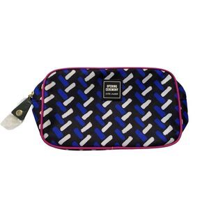 Opening Ceremony x Estee Lauder Geometric Print Pink Trim Makeup Cosmetic Bag